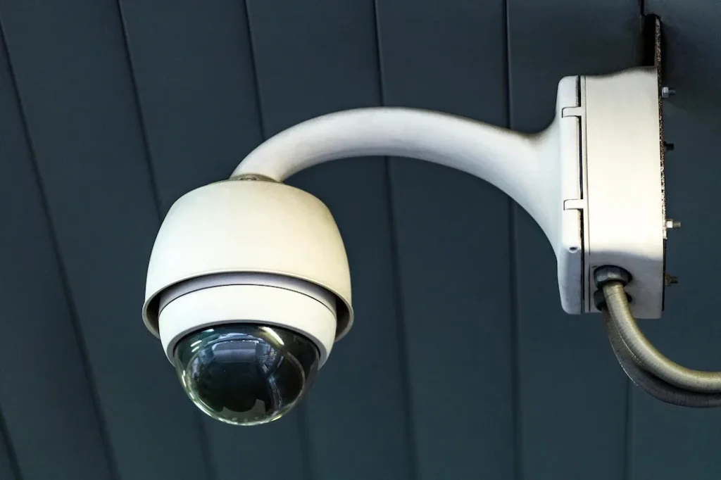 CCTV security camera installed by Newtech in Abu Dhabi