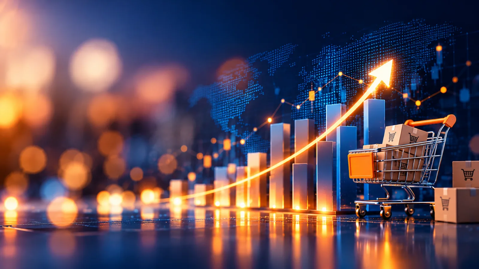 Inventory and stock management growth chart